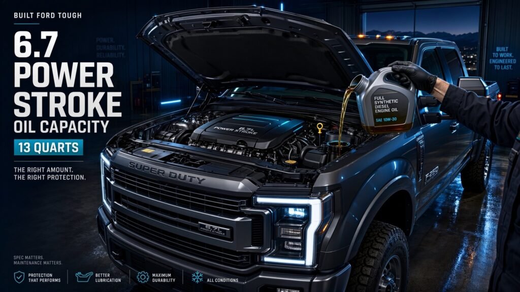 6.7 powerstroke oil capacity